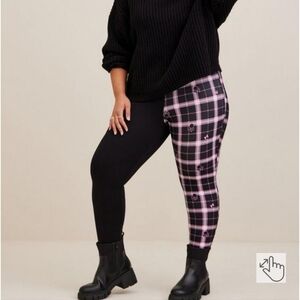 🆕️DISNEY MINNIE MOUSE PLAID SKINNY PONTE LEGGING